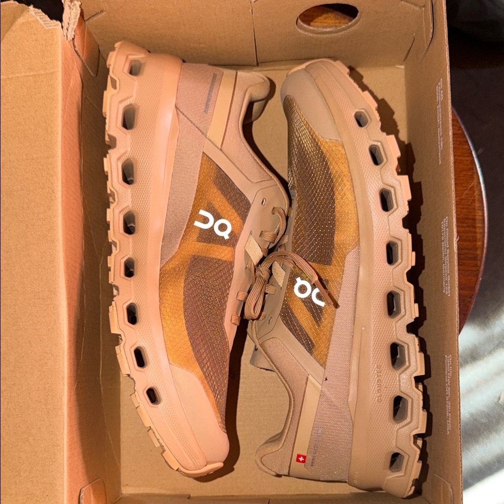 On Running Women's Sneakers in Tan and Brown